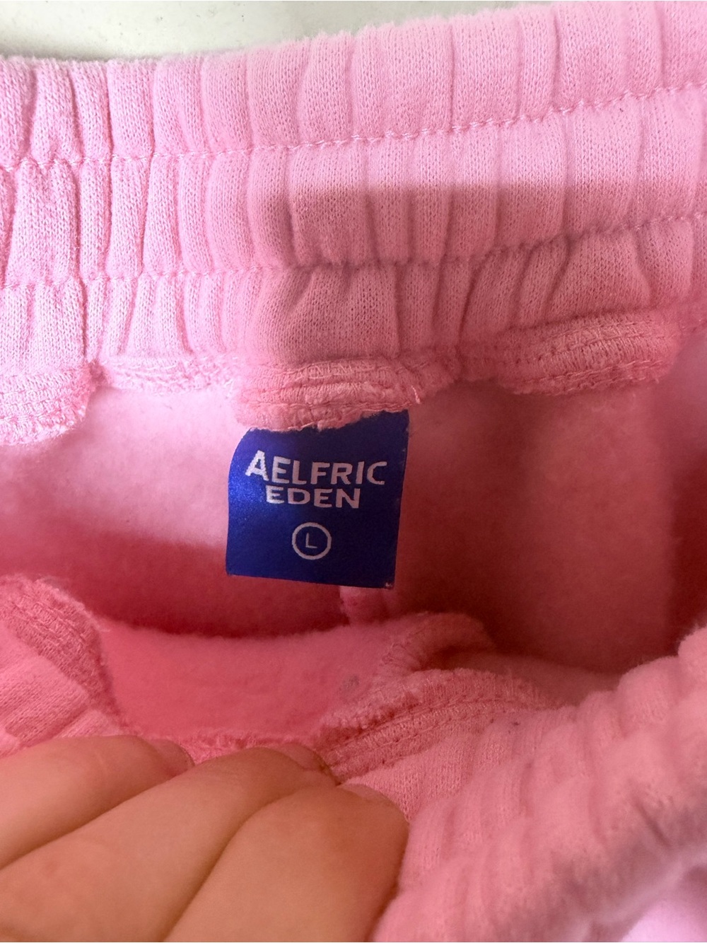 Aelfric Eden Souffle Cropped Hoodie Wide Leg Pants Set Baby Pink Size Large - Picture 7 of 10